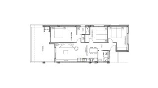 Планировка квартиры 3 спальни в ЖК OASIS LAGUNA 3 № 5